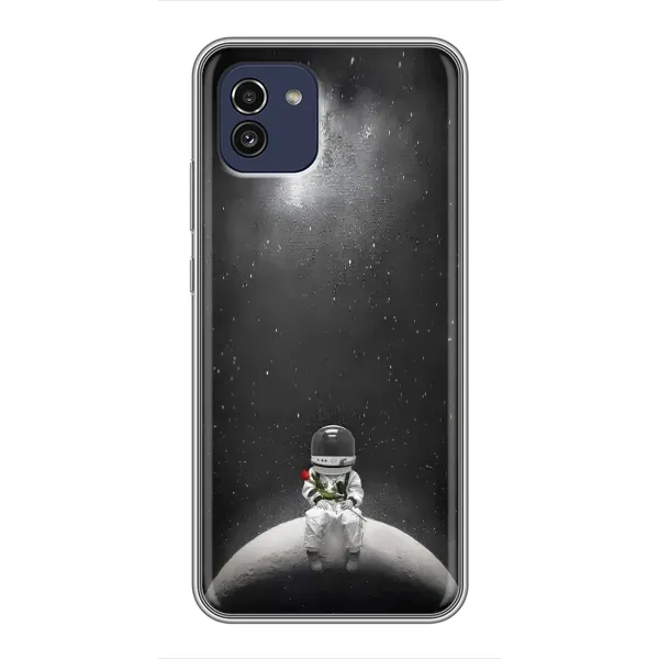 Чехол с рисунком «Космонавт романтик» для Samsung Galaxy A03 (A035) Чехол с рисунком «Космонавт романтик» для Samsung Galaxy A03 (A035)