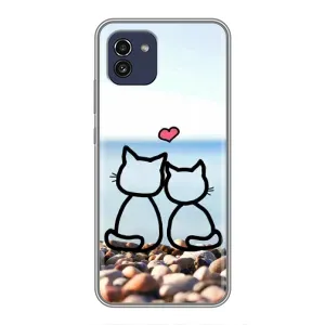 Силіконові Чохли Коханій людині для Samsung Galaxy A03 (A035) (Котейки)