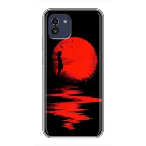 Летний Чехол на Samsung Galaxy A03 (A035) (Красный Закат)