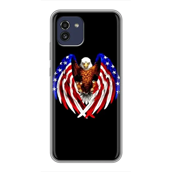 Чехол с рисунком «Крылья США» для Samsung Galaxy A03 (A035)