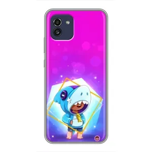 Чохол Бравл Старс для Samsung Galaxy A03 (A035) (Леон у костюмі Акули)