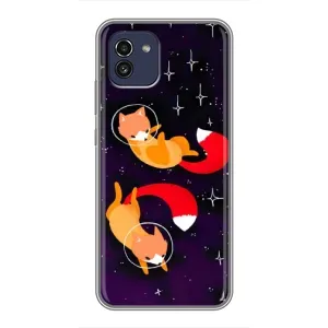 Чехол с Лисичкой для Samsung Galaxy A03 (A035) (Лисы)