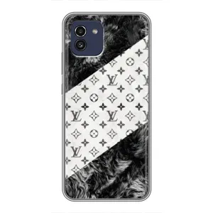 Чехол Стиль Louis Vuitton на Samsung Galaxy A03 (A035) (LV на белом)