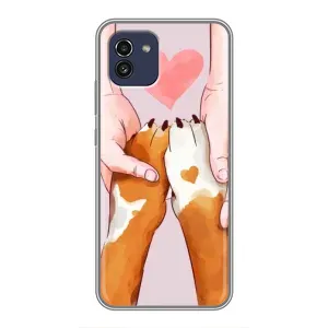 Чехол (ТПУ) Милые собачки для Samsung Galaxy A03 (A035) (Любовь к собакам)