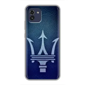Чохли з тематикою "Круті машини" на Samsung Galaxy A03 (A035) (Лого Maserati)