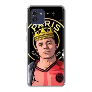 Чохол (TPU) з Футболістом на Samsung Galaxy A03 (A035) (Mbappe King)