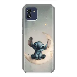 Чехол с рисунком Стич для Samsung Galaxy A03 (A035) (Милый Стич)
