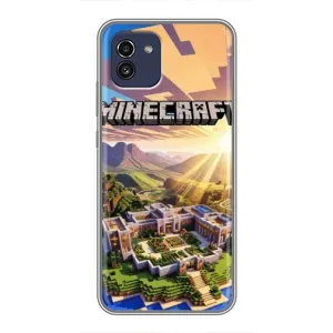 Чехол майнкрафт для Samsung Galaxy A03 (A035) (MINECRAFT)
