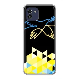 Чохол на Samsung Galaxy A03 (A035) (Український дизайн) (Мир для Укрїни)