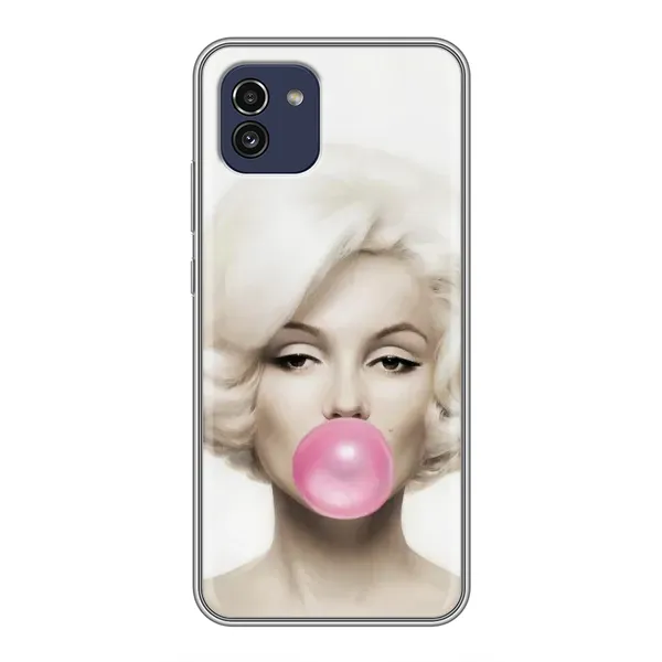 Чехол с рисунком «Монро» для Samsung Galaxy A03 (A035)