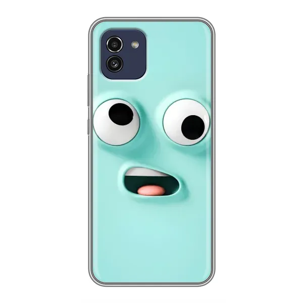 Чехол с рисунком «Забавное мятное лицо» для Samsung Galaxy A03 (A035) Чехол с рисунком «Забавное мятное лицо» для Samsung Galaxy A03 (A035)