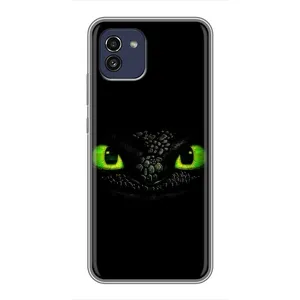 Чехол дракон Беззубик для Samsung Galaxy A03 (A035) (Глаза Беззубика)