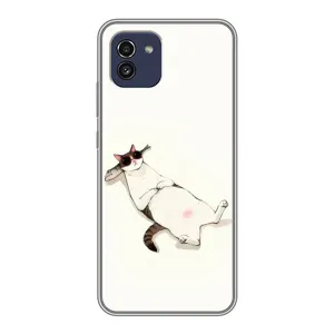 Чехол на тематику: Коты для Samsung Galaxy A03 (A035) (Отдых)