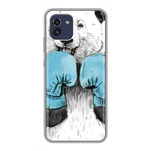 Чехлы с Пандами на Samsung Galaxy A03 (A035) (Панда боксер)