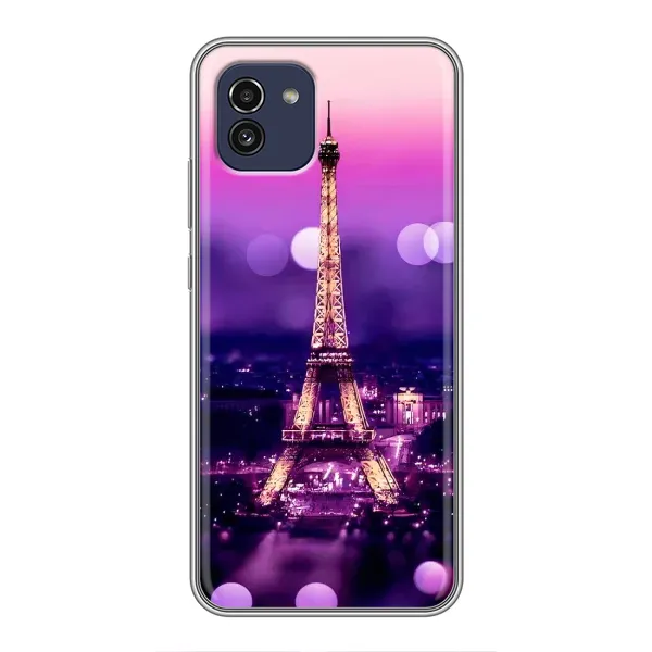 Чехол с рисунком «Париж башня» для Samsung Galaxy A03 (A035) Чехол с рисунком «Париж башня» для Samsung Galaxy A03 (A035)