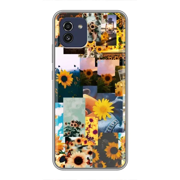 Чехол с рисунком «Подсолнуховый дизайн» для Samsung Galaxy A03 (A035) Чехол с рисунком «Подсолнуховый дизайн» для Samsung Galaxy A03 (A035)