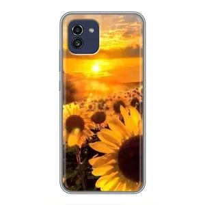 Чохол з Квітами для Samsung Galaxy A03 (A035) (поле соняшників)