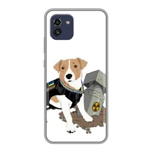 Чехол с принтом Собаки Патрон для Samsung Galaxy A03 (A035) (Пёс Патрон с ракетой)