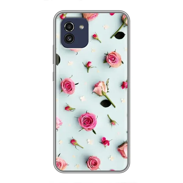 Чехол с рисунком «Разные цветы» для Samsung Galaxy A03 (A035) Чехол с рисунком «Разные цветы» для Samsung Galaxy A03 (A035)
