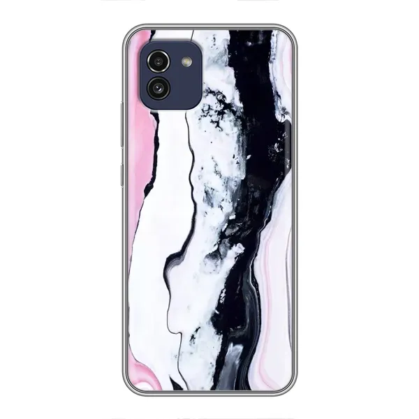 Чехол с рисунком «Розовый мрамор» для Samsung Galaxy A03 (A035) Чехол с рисунком «Розовый мрамор» для Samsung Galaxy A03 (A035)