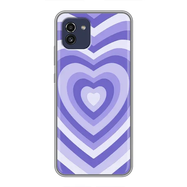 Чехол с рисунком «Сердце фиолет» для Samsung Galaxy A03 (A035) Чехол с рисунком «Сердце фиолет» для Samsung Galaxy A03 (A035)