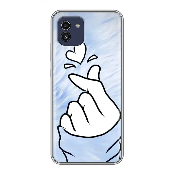 Чехол с рисунком «Сердечка знак» для Samsung Galaxy A03 (A035) Чехол с рисунком «Сердечка знак» для Samsung Galaxy A03 (A035)