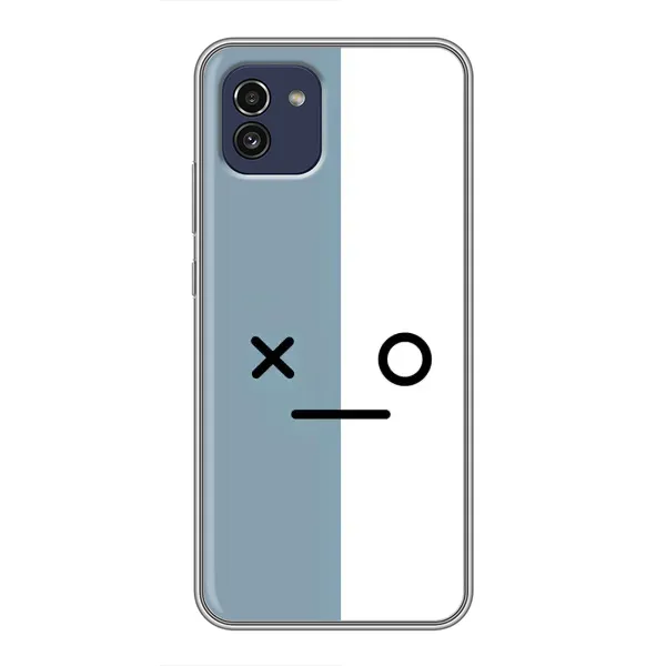 Чехол с рисунком «Серо-белый» для Samsung Galaxy A03 (A035) Чехол с рисунком «Серо-белый» для Samsung Galaxy A03 (A035)