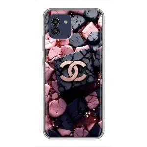 Чехол (Dior, Prada, YSL, Chanel) для Samsung Galaxy A03 (A035) (Шанель)