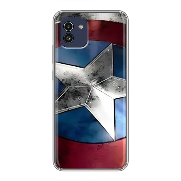 Чехол с рисунком «Щит Капитана Америки» для Samsung Galaxy A03 (A035) Чехол с рисунком «Щит Капитана Америки» для Samsung Galaxy A03 (A035)