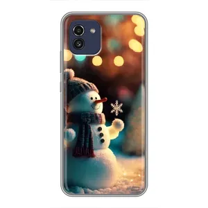 Чохли на Новий Рік Samsung Galaxy A03 (A035) (Сніговик святковий)