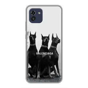 Чехол ДОБЕРМАН для Samsung Galaxy A03 (A035) (Три добермана)
