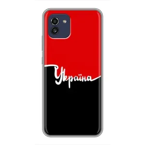 Чехлы УПА (Красно-Чёрный) на Samsung Galaxy A03 (A035) (Украина УПА)