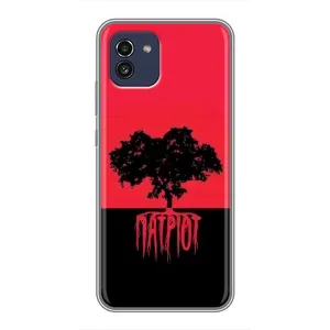 Чехлы УПА (Красно-Чёрный) на Samsung Galaxy A03 (A035) (УПА Патриот)