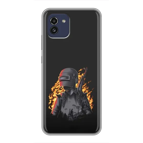 Чехол с рисунком «В огне» для Samsung Galaxy A03 (A035) Чехол с рисунком «В огне» для Samsung Galaxy A03 (A035)