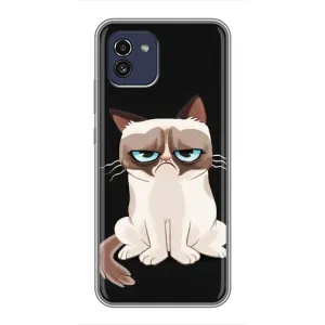 Чехол на тематику: Коты для Samsung Galaxy A03 (A035) (Взгляд кота)