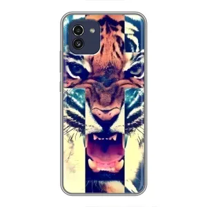 Чехлы с изображением разных животных для Samsung Galaxy A03 (A035) (Яркий Тигр)