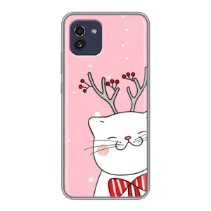 Чехол на тематику: Коты для Samsung Galaxy A03 (A035) (Зимний кот)