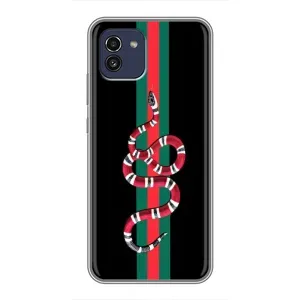 Чехлы Бренд GUCCI для Samsung Galaxy A03 (A035) (Змей Гуччи)