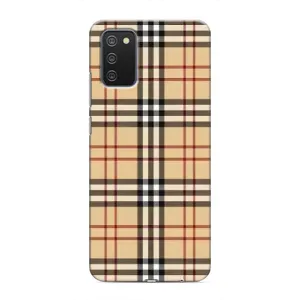 Чехол с Брендами одежды на Самсунг Гелекси А03с (Burberry стиль)