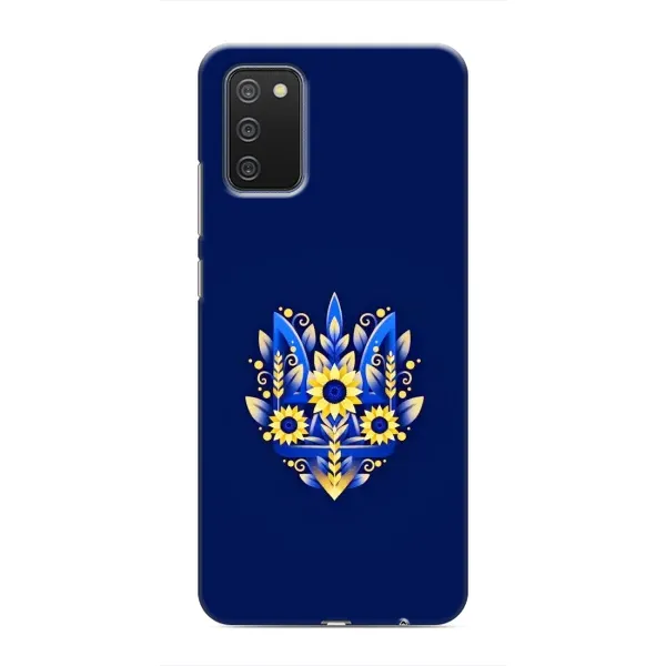 Чехол с рисунком «Цветущий Герб» для Samsung Galaxy A03s