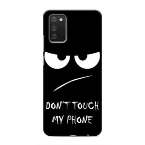 Чехол с прикольным текстом на Samsung Galaxy A03s (Dont)