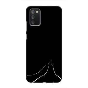 Чехол с картинками на черном фоне для Samsung Galaxy A03s (Дорога)