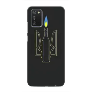Чохол з картинкою (Патріотичний ГЕРБ) на Samsung Galaxy A03s (Герб - Молотова)