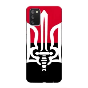 Чохли УПА (Червоно-Чорний) на Samsung Galaxy A03s (Герб України)