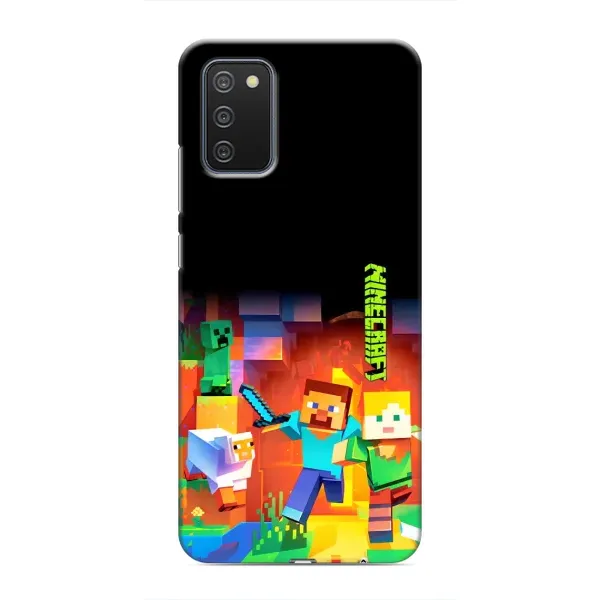 Чехол с рисунком «Герой Майнкрафт» для Samsung Galaxy A03s Чехол с рисунком «Герой Майнкрафт» для Samsung Galaxy A03s