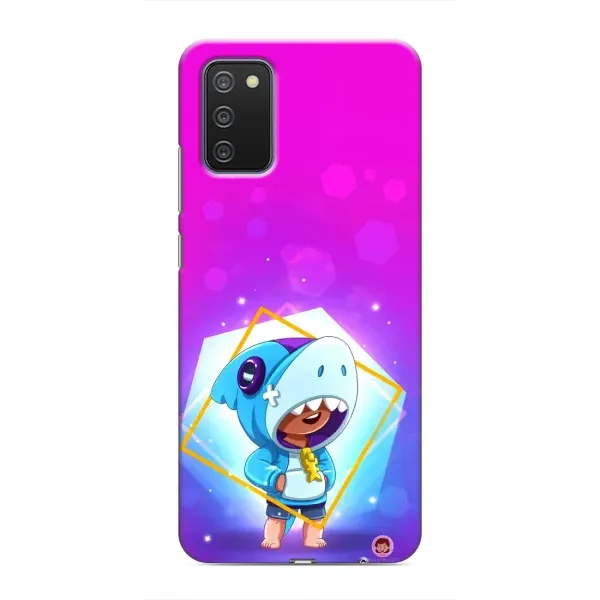 Чехол с рисунком «Леон в костюме Акулы» для Samsung Galaxy A03s
