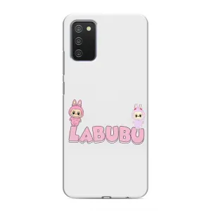 Чехол с принтом Лабубу для Samsung Galaxy A03s (Логотип Лабубу)