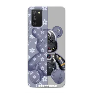 Силиконовый чехол для Samsung Galaxy A03s (Медведь Louis Vuitton)