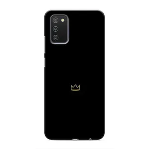 Чохол (Корона на чорному фоні) для Самсунг Гелексі А03с (Міні корона)