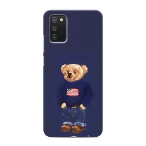 Чехлы Мишка Тедди для Самсунг Гелекси А03с (Мишка USA)